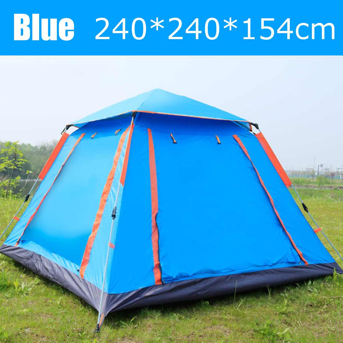 Cheap Goat Tents 6 7 People Large Tent Quick Setup Family Tent Outdoor Camping tent foldable folding tents two layer backpack tents sunshade Tents 